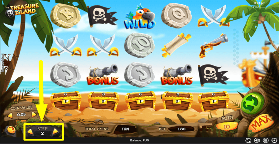 Espresso Games Treasure Island Step Value