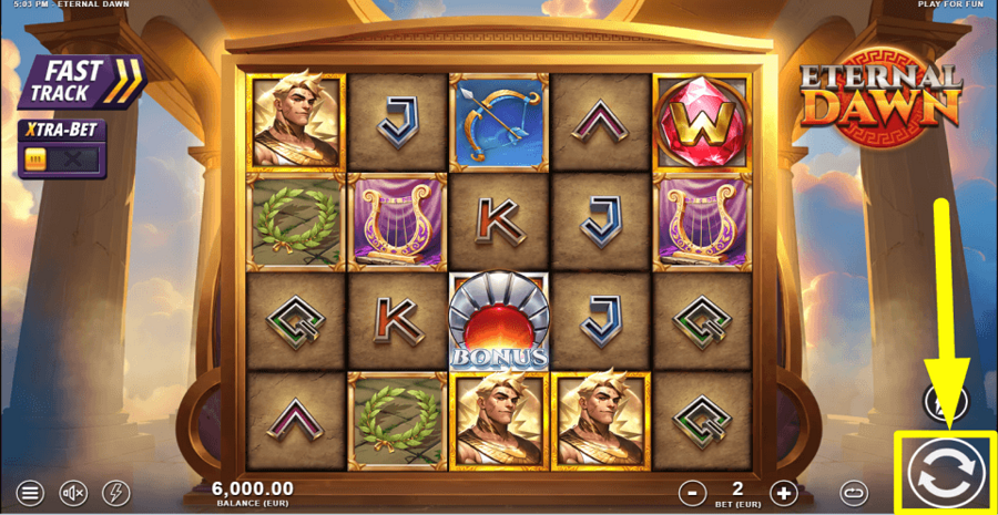 Eternal Dawn Spin Button