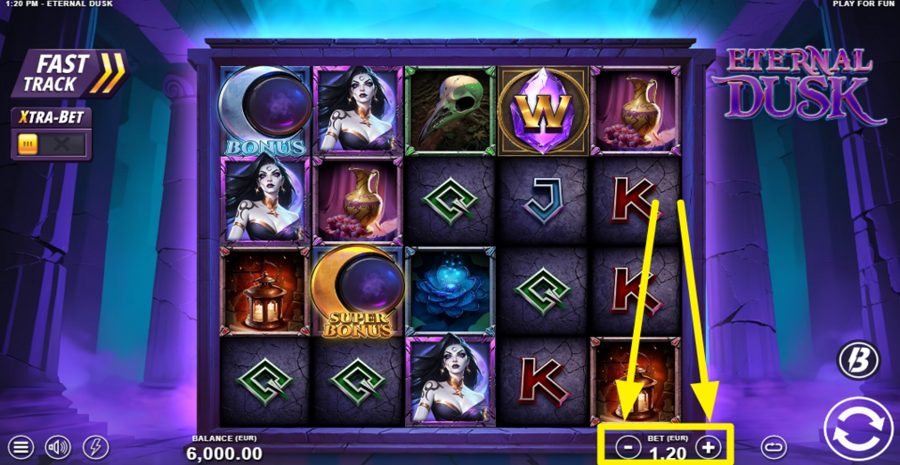 Eternal Dusk Adjust Bet