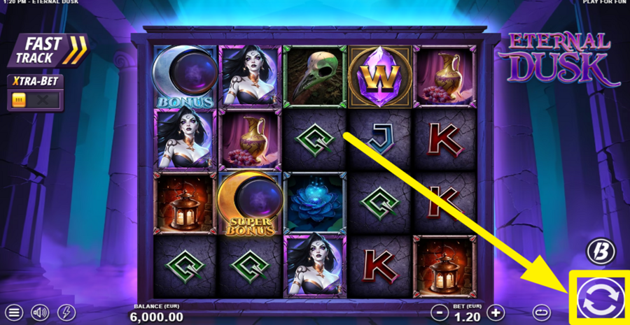 Eternal Dusk Spin Button