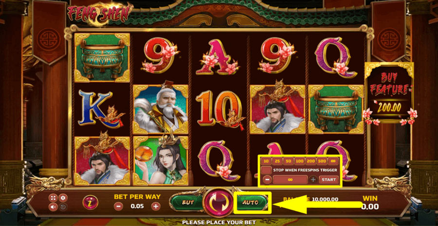 Eurasian Gaming Feng Shen Autoplay Feature