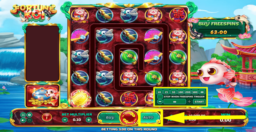 Eurasian Gaming Fortune Koi Autoplay Feature