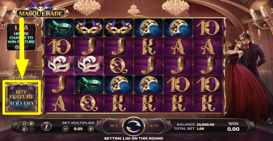 Eurasian Gaming Masquerade Buy Feature