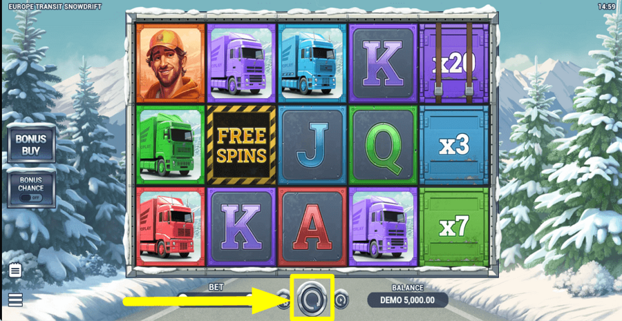 Europe Transit Snowdrift Spin Button