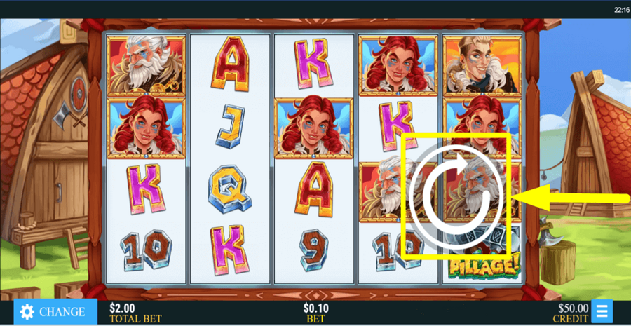 Exciting Vikings Spin Button