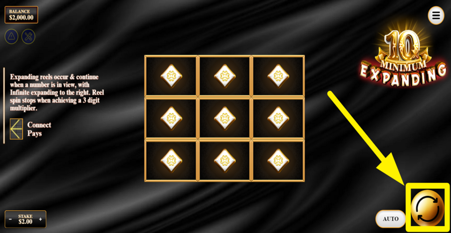 Expanding 10x Minimum Spin Button