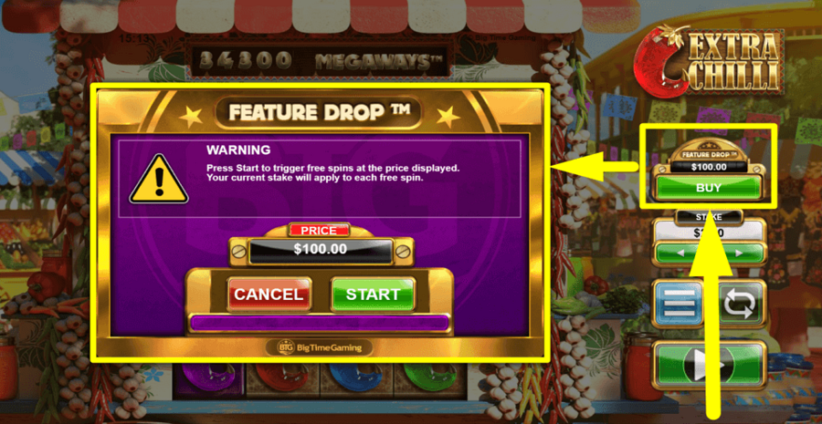 Extra Chilli Megaways Buy Feature