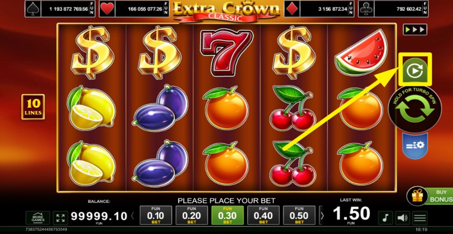 Extra Crown Classic Buy Bonus Autoplay