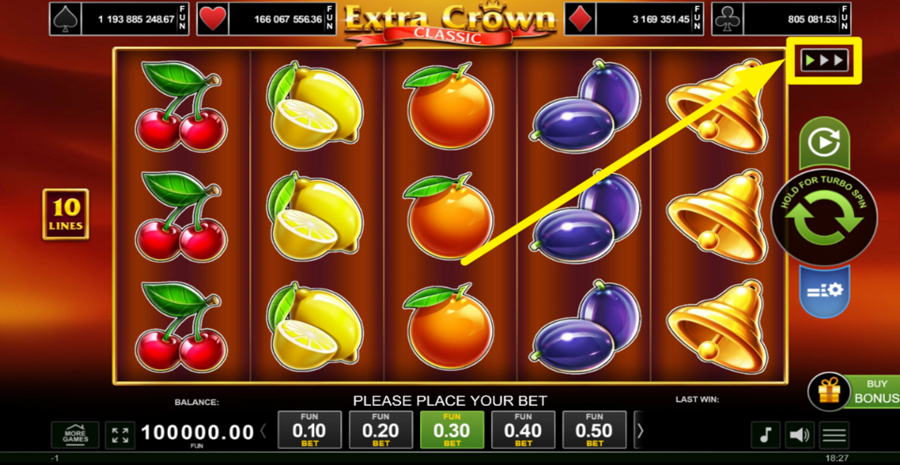 Extra Crown Classic Buy Bonus Turbo