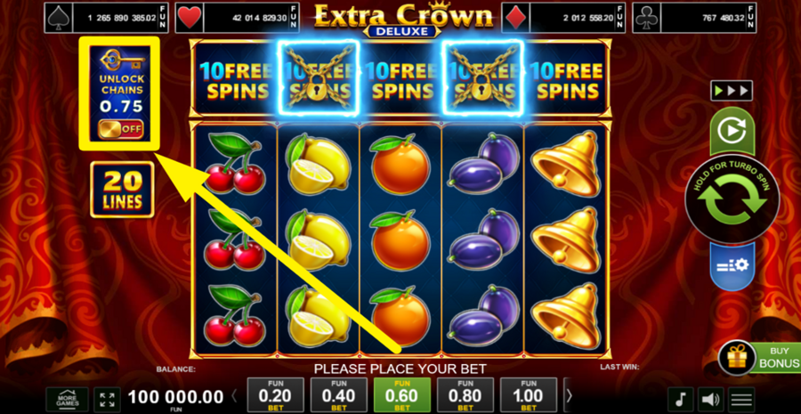 Extra Crown Deluxe Extra Bet