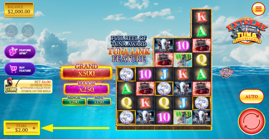 Extreme Tuna Overload Adjust Bet
