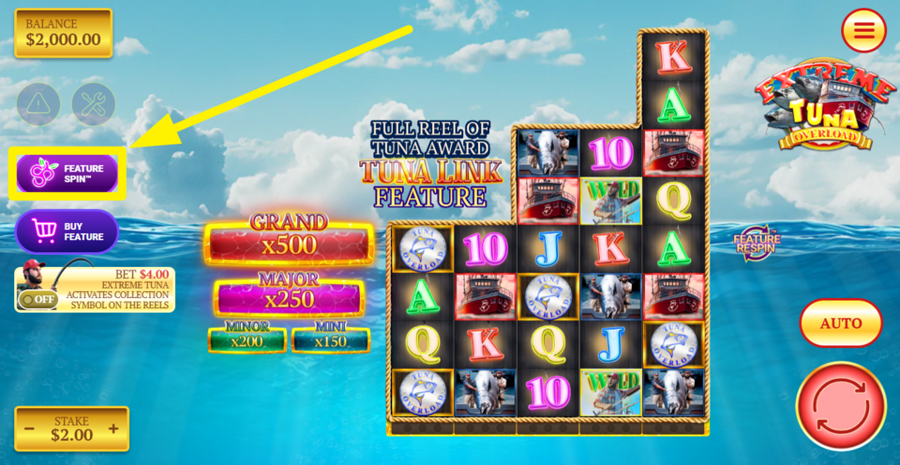 Extreme Tuna Overload Feature Spin