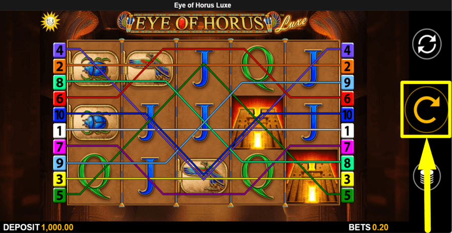 Eye Of Horus Luxe Spin Button