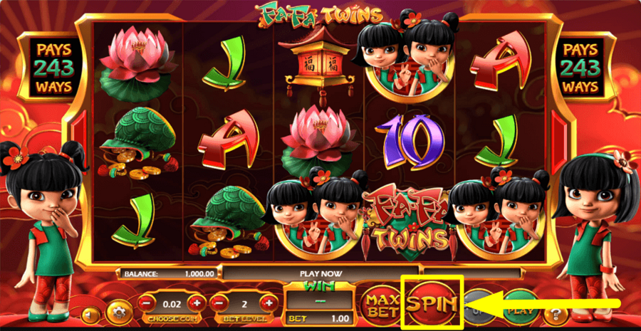 Fa Fa Twins Spin Button