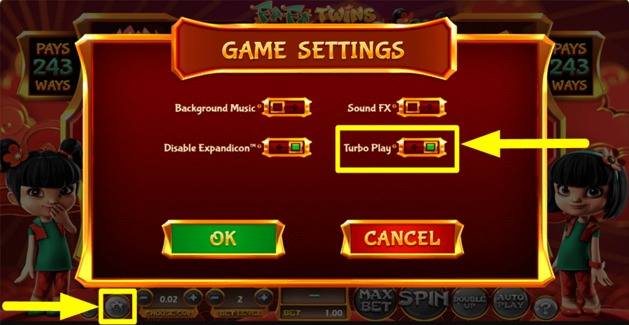 Fa Fa Twins Turbo Play Feature