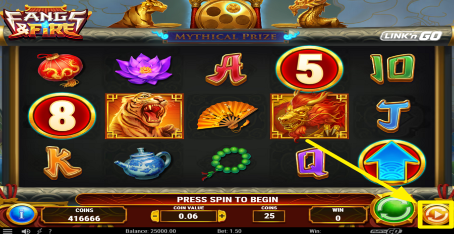 Fangs And Fire Link N Go Autoplay