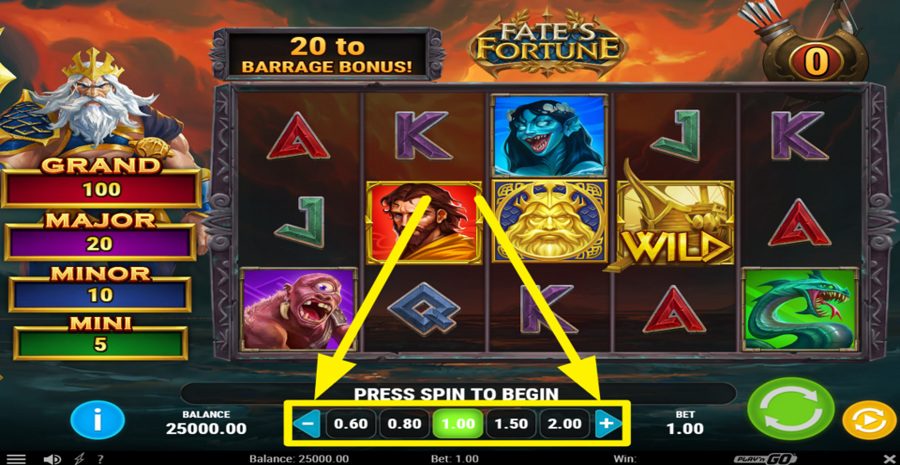 Fates Fortune Adjust Bet