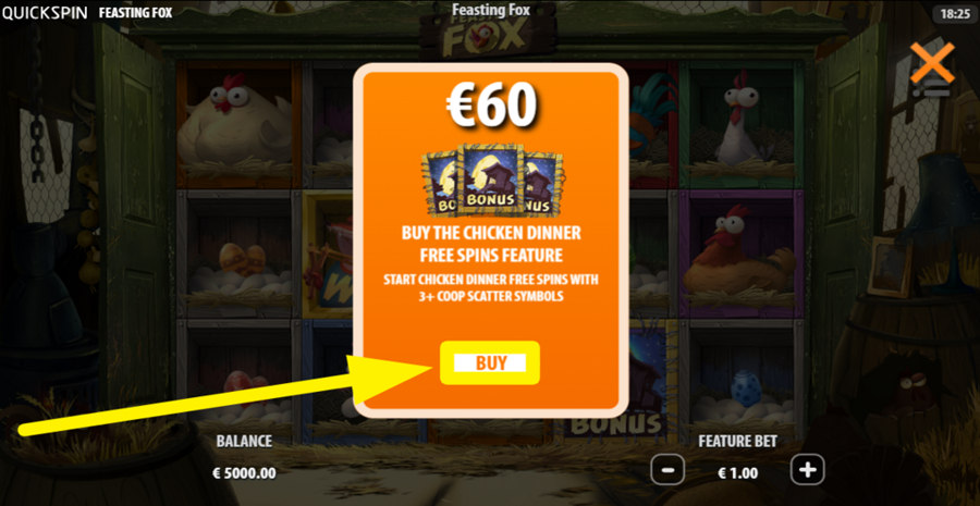 Feasting Fox Buy Bonus