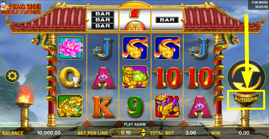 Feng Shui Double Fortune Autoplay Feature