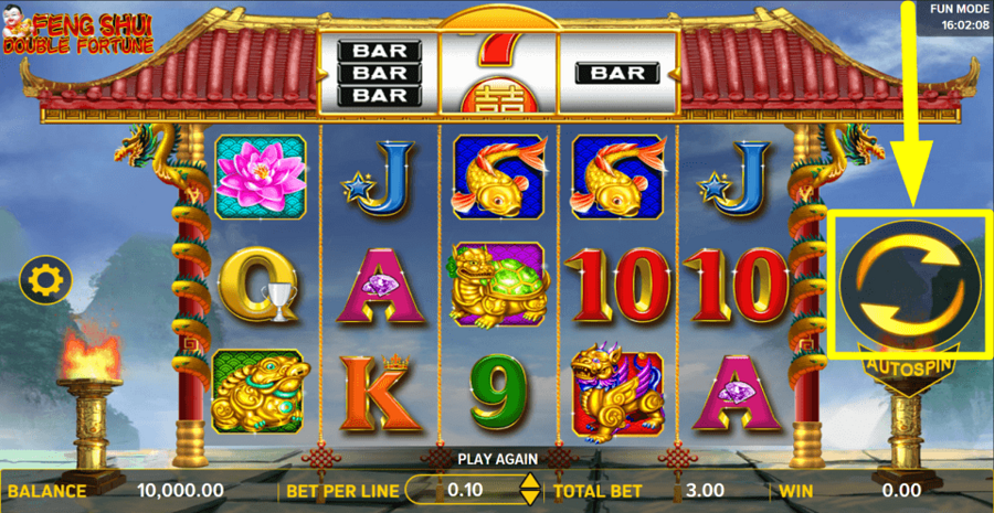 Feng Shui Double Fortune Spin Button