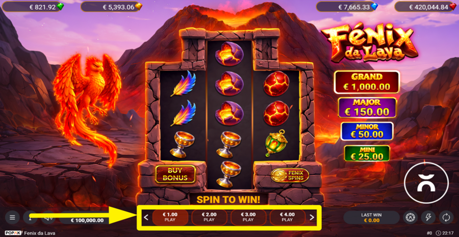 Fenix Da Lava Adjust Bet