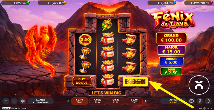 Fenix Da Lava Fenix Spins