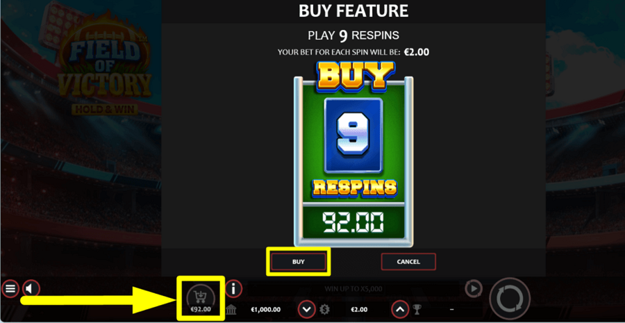 Field Of Victory Buy Feature