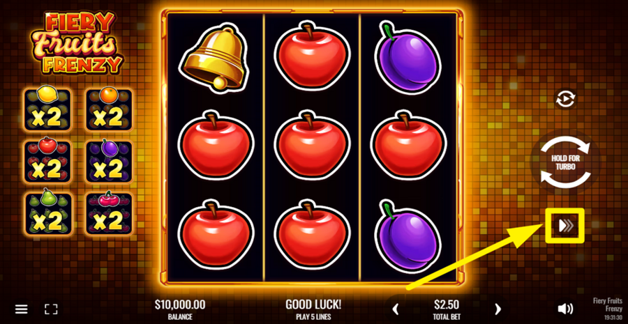 Fiery Fruits Frenzy Turbo