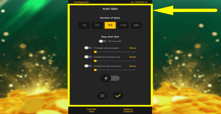 Fiery Sevens Hot 20 Autoplay Feature