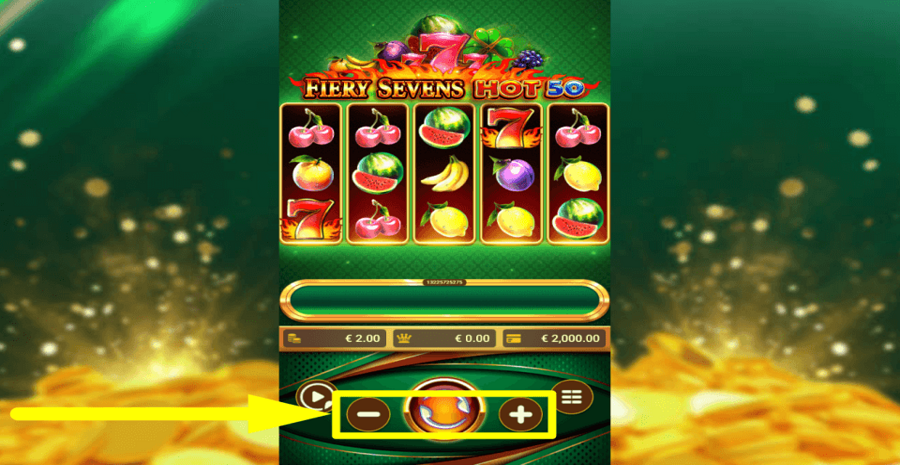 Fiery Sevens Hot 50 Bet Value