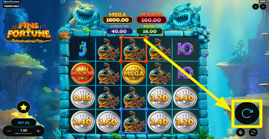 Fins Of Fortune Spin