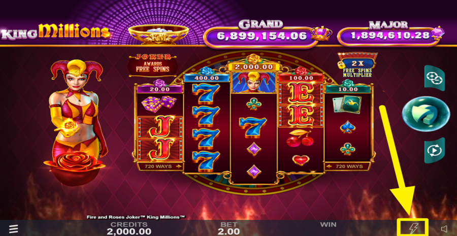 Fire And Roses Joker King Millions Turbo