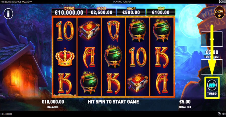 Fire Blaze Orange Wizard Turbo Feature