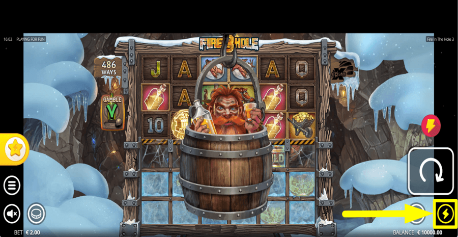 Fire In The Hole 3 Turbo Feature