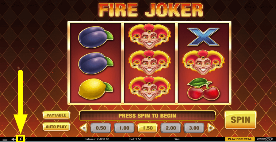 Fire Joker Turbo Feature