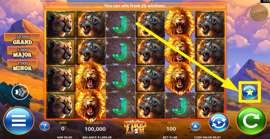 Fire Lion 2 Buy Bonus