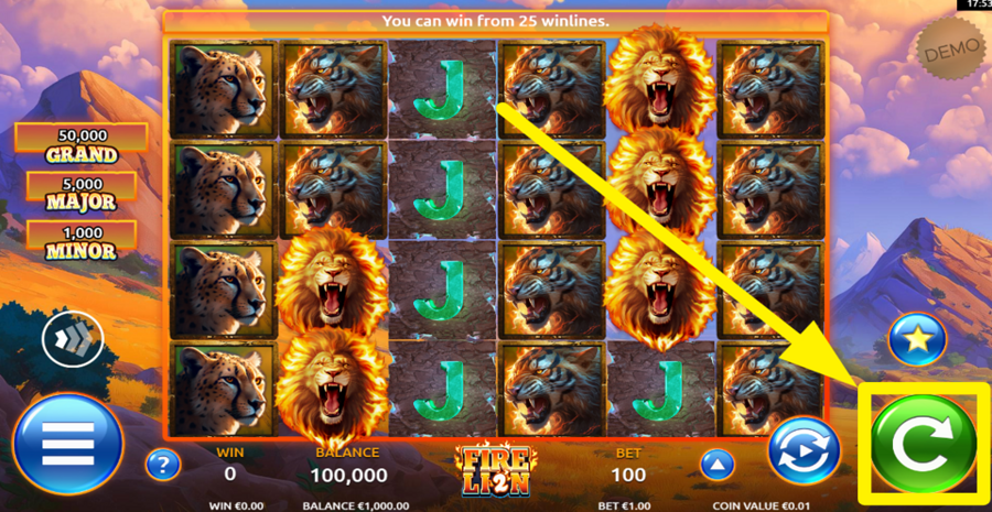 Fire Lion 2 Spin