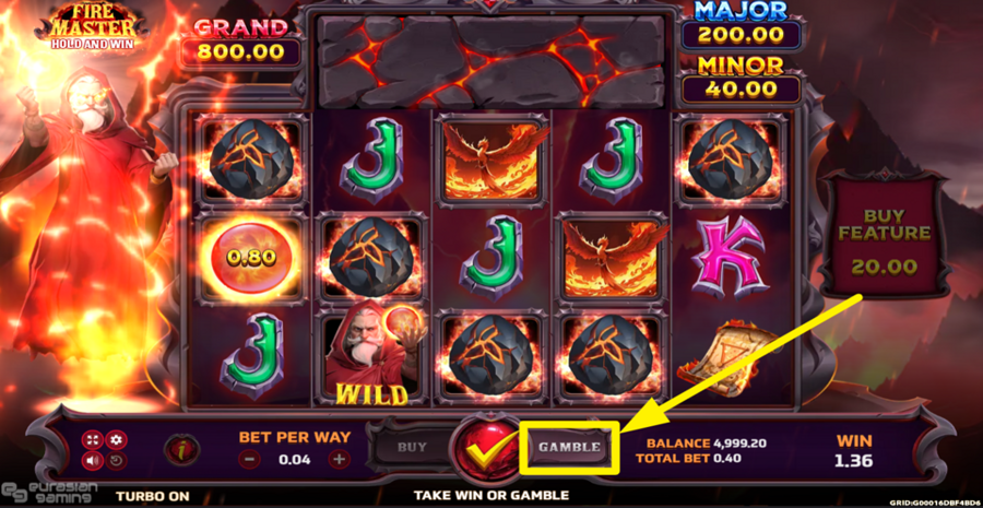 Fire Master Hold And Win Gamble
