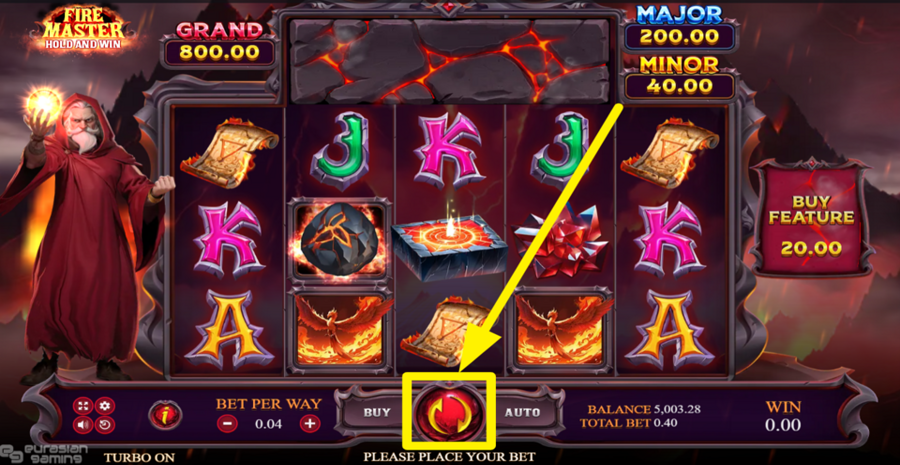 Fire Master Hold And Win Spin
