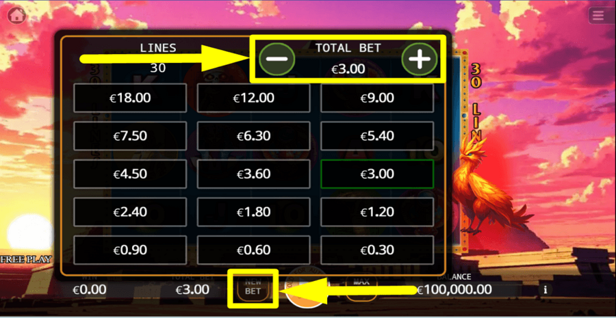 Fire Phoenix Lock 2 Spin Bet Value