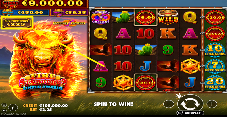 Fire Stampede 2 Buy Bonus