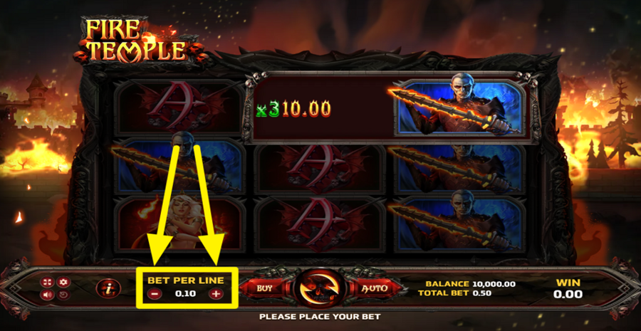 Fire Temple Adjust Bet