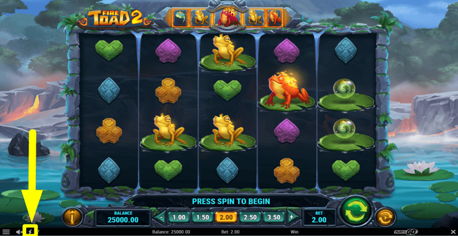 Fire Toad 2 Turbo Feature