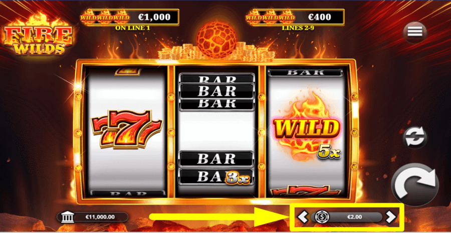 Fire Wilds Bet Value