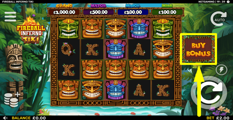 Fireball Inferno Tiki Buy Feature