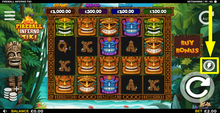 Fireball Inferno Tiki Turbo Feature