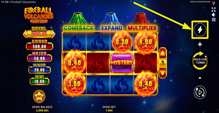 Fireball Volcanoes Trinity Series Turbo