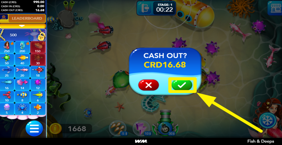 Fish And Deeps Cash Out