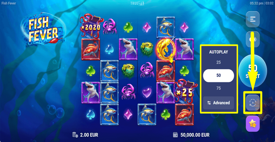 Fish Fever Autoplay Feature