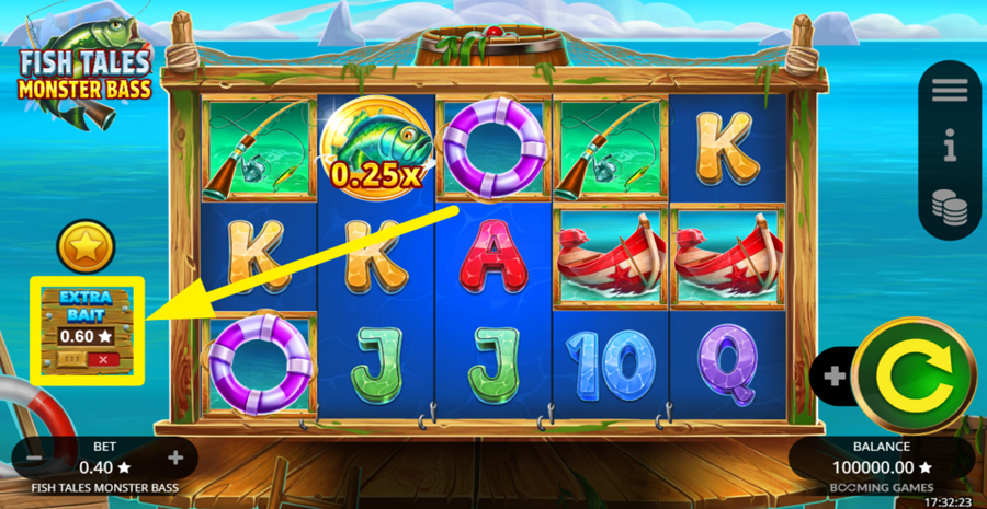 Fish Tales Monster Bass Extra Bet